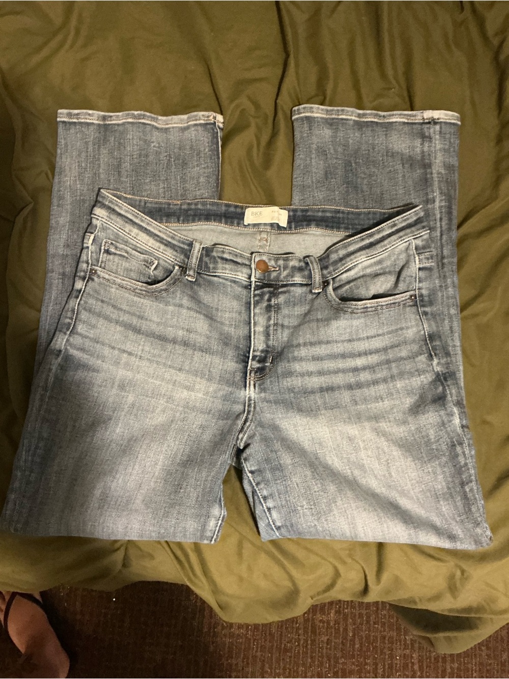 BKE Women's Light Blue Boot Cut Jeans
